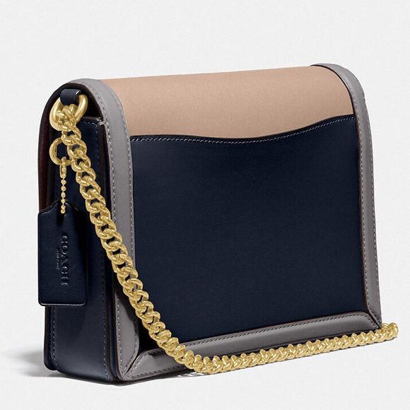 Coach Hutton Colorblock Leather Crossbody Bag - Picture 2 of 6